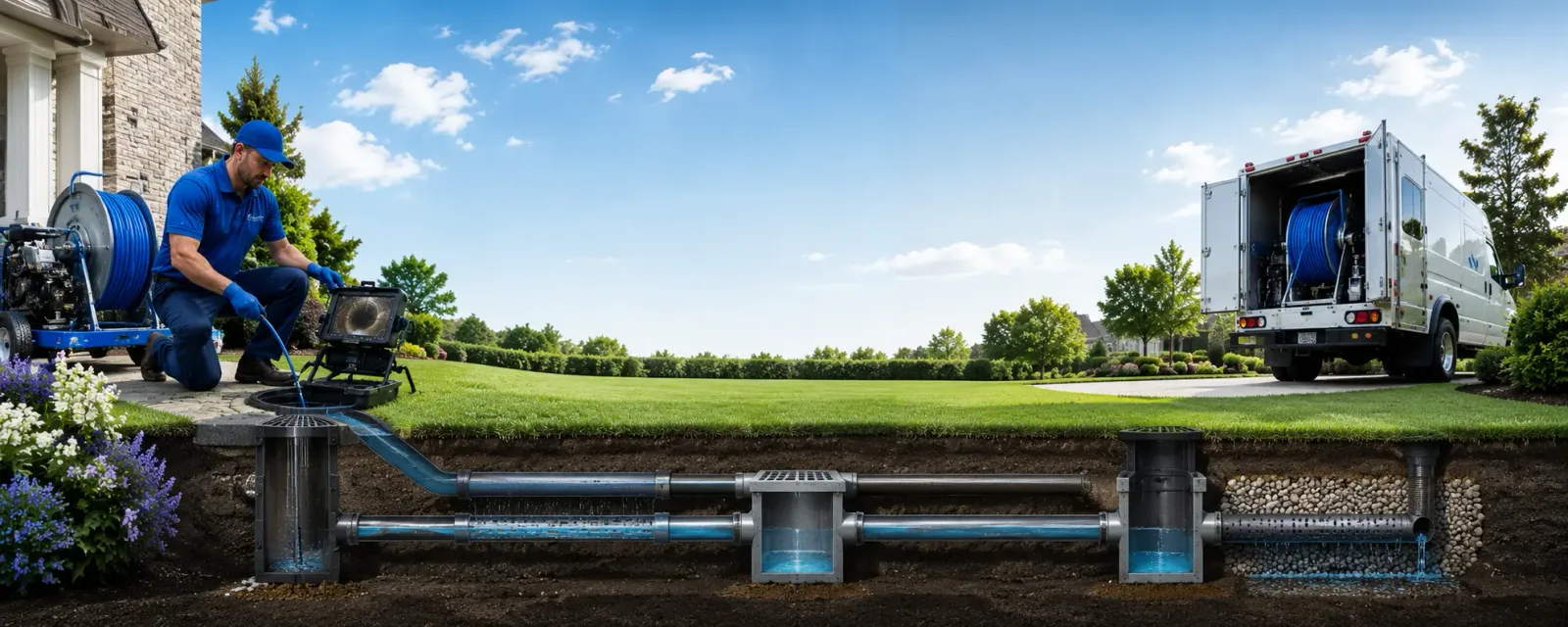 Outdoor drain cleaning information for Saint David, IL